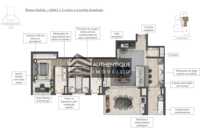 Imagem Apartamento com 2 Quartos à Venda, 110 m² em Brooklin - São Paulo Imagem Apartamento com 2 Quartos à Venda, 110 m² em Brooklin - São Paulo