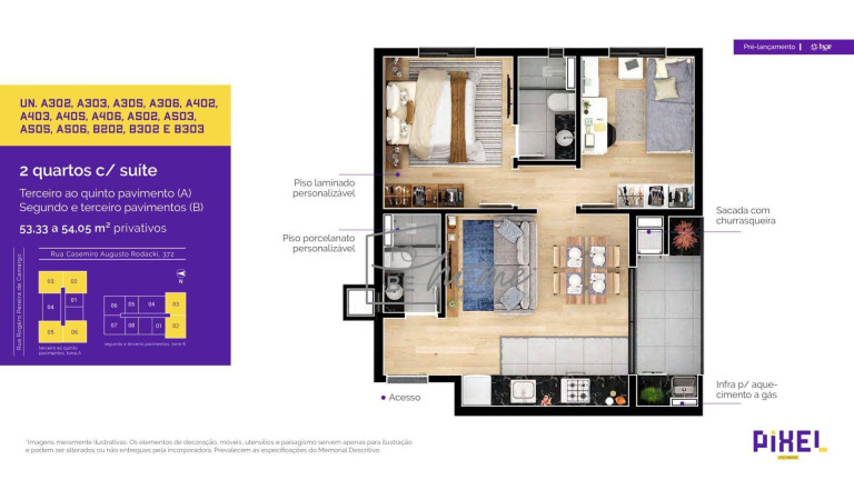 Imagem Apartamento com 2 Quartos à Venda, 53 m² em Campo Comprido - Curitiba Imagem Apartamento com 2 Quartos à Venda, 53 m² em Campo Comprido - Curitiba