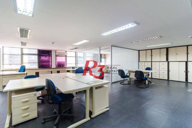 Sala Comercial para Alugar, 221 m² em Centro - Santos