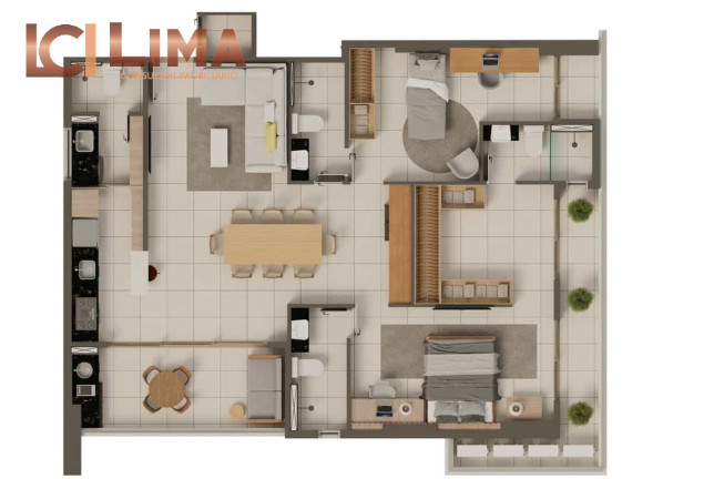 Imagem Apartamento com 3 Quartos à Venda, 109 m² em Meirelis - Fortaleza