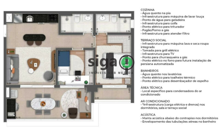 Imagem Apartamento com 2 Quartos à Venda, 72 m² em Moema - São Paulo