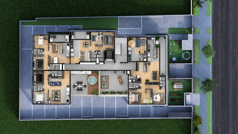 Imagem Apartamento com 2 Quartos à Venda, 59 m² em água Verde - Curitiba