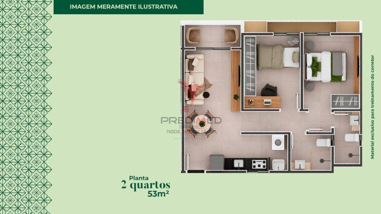 Imagem Apartamento com 2 Quartos à Venda, 53 m² em Altiplano Cabo Branco - João Pessoa