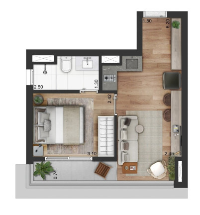 Imagem Apartamento com 1 Quarto à Venda, 26 m² em Vila Clementino - São Paulo Imagem Apartamento com 1 Quarto à Venda, 26 m² em Vila Clementino - São Paulo