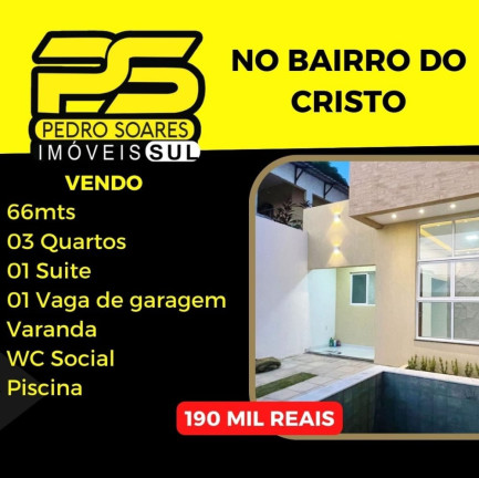Casa com 2 Quartos à Venda, 66 m² em Cristo Redentor - João Pessoa