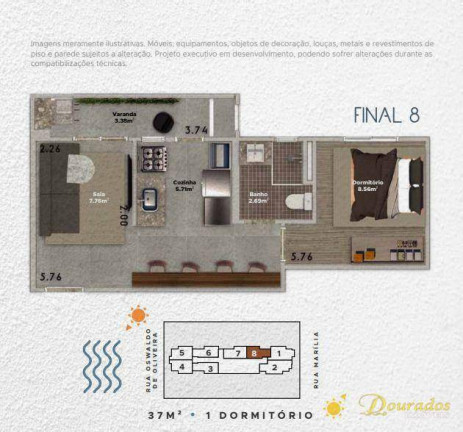 Imagem Apartamento com 1 Quarto à Venda, 40 m² em Boqueirão - Praia Grande Imagem Apartamento com 1 Quarto à Venda, 40 m² em Boqueirão - Praia Grande