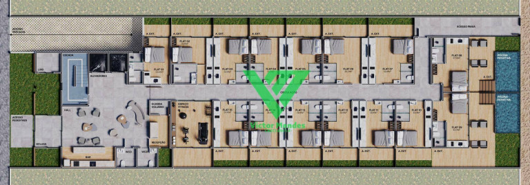 Imagem Apartamento com 1 Quarto à Venda, 19 m² em Jardim Oceania - João Pessoa