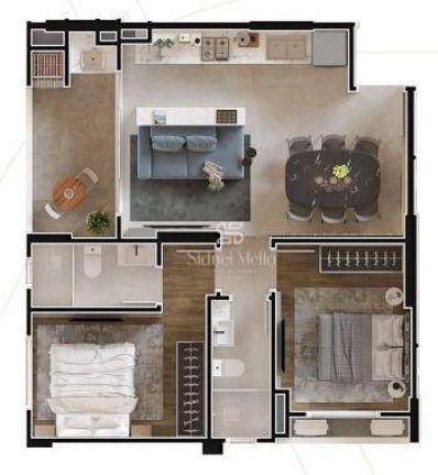 Imagem Apartamento com 2 Quartos à Venda, 70 m² em Praia Brava - Itajaí