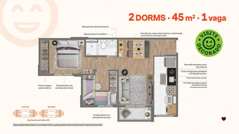Imagem Apartamento com 2 Quartos à Venda, 45 m² em Vila Andrade - São Paulo