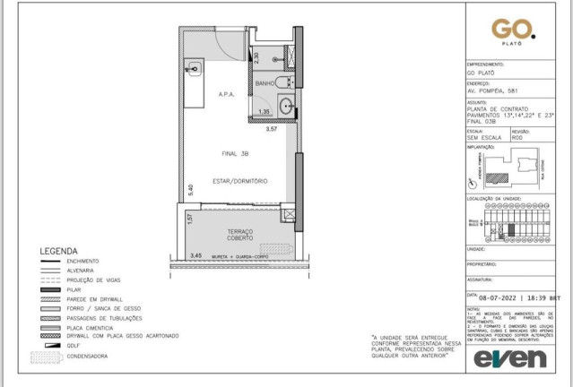 Imagem Apartamento com 1 Quarto à Venda, 24 m² em Vila Pompéia - São Paulo