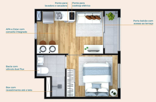 Imagem Cobertura com 1 Quarto à Venda, 72 m² em Freguesia Do ó - São Paulo Imagem Cobertura com 1 Quarto à Venda, 72 m² em Freguesia Do ó - São Paulo