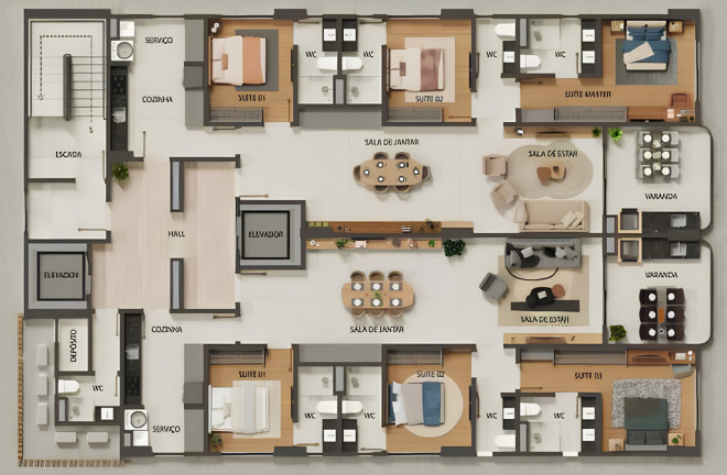 Imagem Cobertura com 3 Quartos à Venda, 297 m² em Jardim Oceania - João Pessoa Imagem Cobertura com 3 Quartos à Venda, 297 m² em Jardim Oceania - João Pessoa