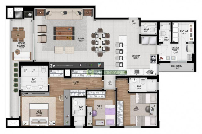 Imagem Imóvel com 3 Quartos à Venda, 216 m² em Cabral - Curitiba