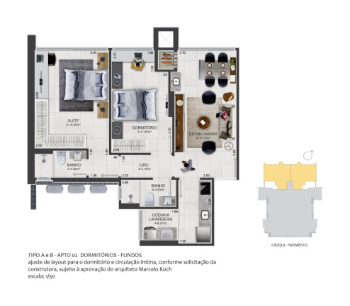 Imagem Apartamento com 2 Quartos à Venda, 66 m² em Predial - Torres