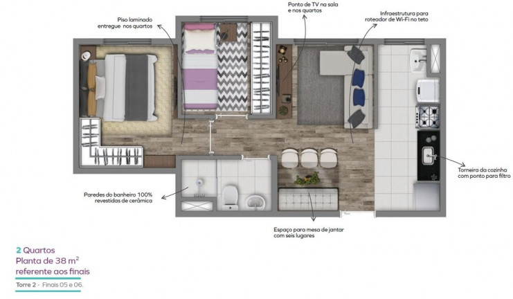 Imagem Apartamento com 2 Quartos à Venda, 48 m² em Santo Amaro - São Paulo Imagem Apartamento com 2 Quartos à Venda, 48 m² em Santo Amaro - São Paulo