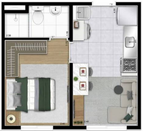Imagem Apartamento com 1 Quarto à Venda, 24 m² em Mooca - São Paulo Imagem Apartamento com 1 Quarto à Venda, 24 m² em Mooca - São Paulo