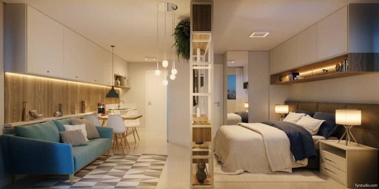 Imagem Imóvel com 1 Quarto à Venda,  em Portão - Curitiba