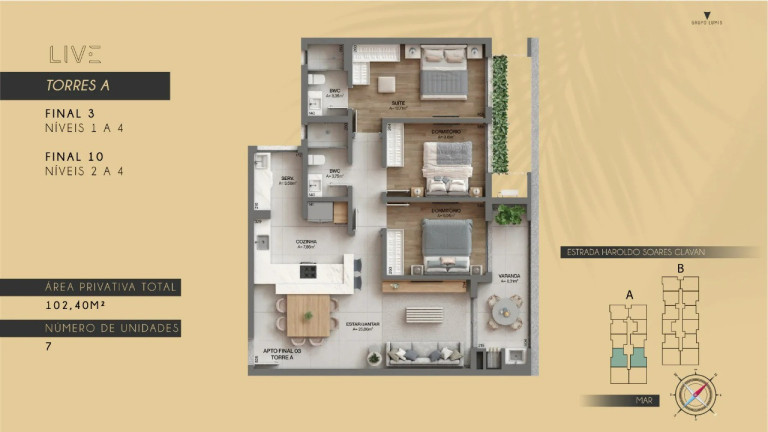 Imagem Apartamento com 2 Quartos à Venda, 94 m² em Cacupé - Florianópolis Imagem Apartamento com 2 Quartos à Venda, 94 m² em Cacupé - Florianópolis