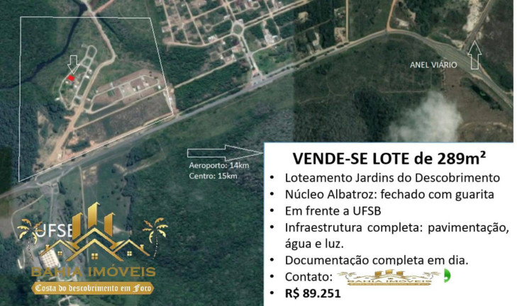Imagem Terreno à Venda, 289 m² em Jardins Do Descobrimento - Porto Seguro Imagem Terreno à Venda, 289 m² em Jardins Do Descobrimento - Porto Seguro