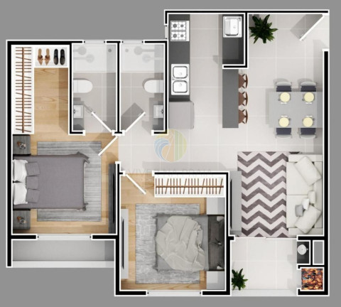 Imagem Apartamento com 2 Quartos à Venda, em Nações - Balneário Camboriú Imagem Apartamento com 2 Quartos à Venda, em Nações - Balneário Camboriú