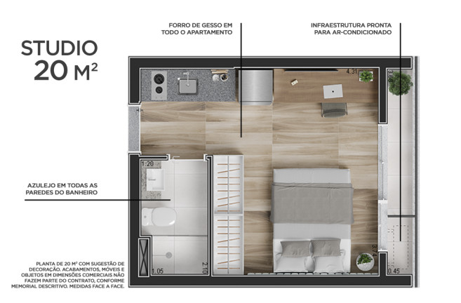 Imagem Apartamento com 1 Quarto à Venda, 35 m² em República - São Paulo