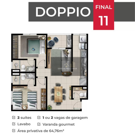 Imagem Apartamento com 2 Quartos à Venda, 64 m² em Atibaia Jardim - Atibaia Imagem Apartamento com 2 Quartos à Venda, 64 m² em Atibaia Jardim - Atibaia