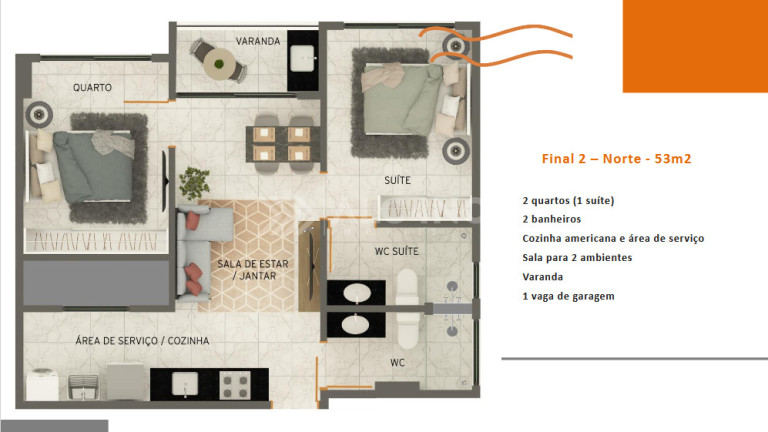 Imagem Apartamento com 1 Quarto à Venda, 38 m² em Monte Castelo - Cabedelo Imagem Apartamento com 1 Quarto à Venda, 38 m² em Monte Castelo - Cabedelo