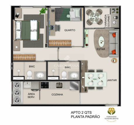 Imagem Apartamento com 2 Quartos à Venda, 53 m² em Graças - Recife Imagem Apartamento com 2 Quartos à Venda, 53 m² em Graças - Recife