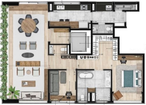 Imagem Apartamento com 3 Quartos à Venda, 196 m² em Cerqueira César - São Paulo