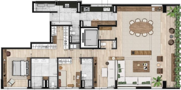Imagem Apartamento com 3 Quartos à Venda, 196 m² em Cerqueira César - São Paulo