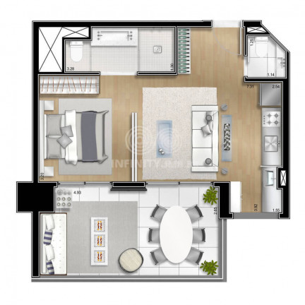 Imagem Apartamento com 1 Quarto à Venda, 54 m² em Vila Olímpia - São Paulo Imagem Apartamento com 1 Quarto à Venda, 54 m² em Vila Olímpia - São Paulo