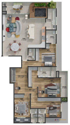 Imagem Apartamento com 4 Quartos à Venda, 215 m² em Praia Brava - Itajaí Imagem Apartamento com 4 Quartos à Venda, 215 m² em Praia Brava - Itajaí