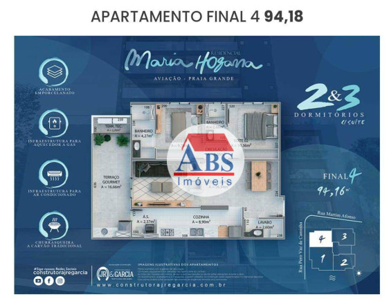 Imagem Apartamento com 3 Quartos à Venda, 135 m² em Aviação - Praia Grande Imagem Apartamento com 3 Quartos à Venda, 135 m² em Aviação - Praia Grande