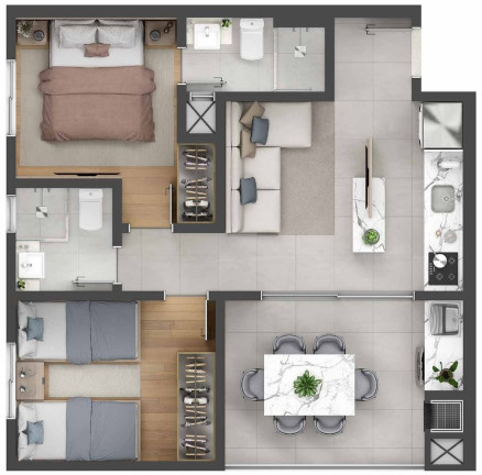 Imagem Imóvel com 1 Quarto à Venda, 33 m² em Centro - Pinhais
