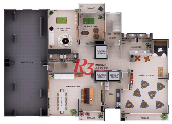 Imagem Apartamento com 3 Quartos à Venda, 170 m² em Aparecida - Santos Imagem Apartamento com 3 Quartos à Venda, 170 m² em Aparecida - Santos