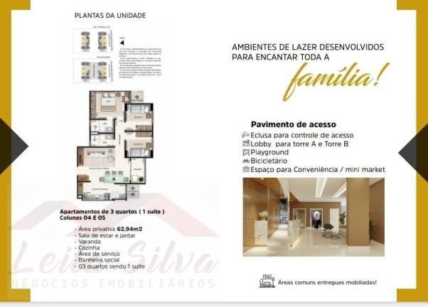 Imagem Apartamento com 3 Quartos à Venda, em Macaúba - Teresina Imagem Apartamento com 3 Quartos à Venda, em Macaúba - Teresina