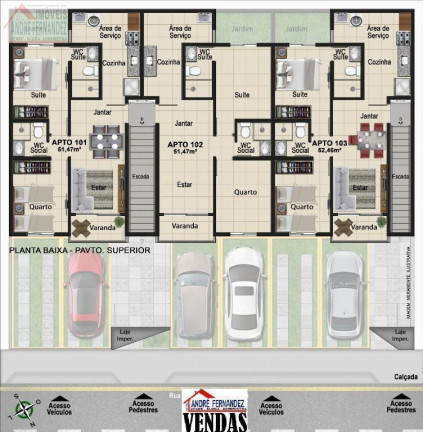 Imagem Apartamento com 2 Quartos à Venda, 58 m² em Jardim Atlântico - Olinda Imagem Apartamento com 2 Quartos à Venda, 58 m² em Jardim Atlântico - Olinda