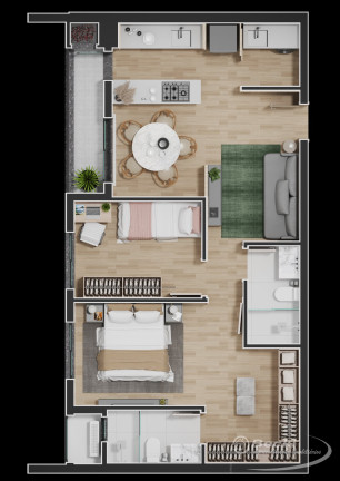 Imagem Apartamento com 2 Quartos à Venda, 68 m² em Anita Garibaldi - Joinville Imagem Apartamento com 2 Quartos à Venda, 68 m² em Anita Garibaldi - Joinville