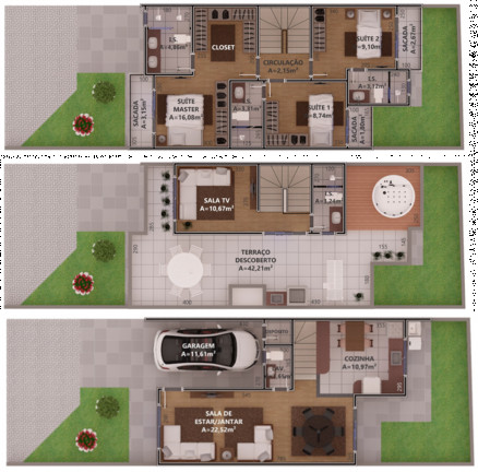 Imagem Imóvel com 3 Quartos à Venda, 146 m² em água Verde - Curitiba