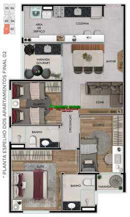 Imagem Apartamento com 2 Quartos à Venda, 57 m² em Jardim Oriente - São José Dos Campos