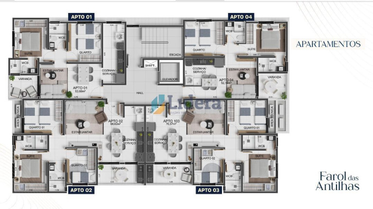Imagem Apartamento com 3 Quartos à Venda, 68 m² em Intermares - Cabedelo Imagem Apartamento com 3 Quartos à Venda, 68 m² em Intermares - Cabedelo