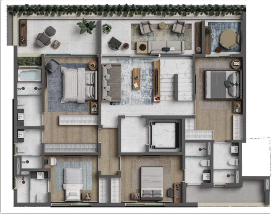 Imagem Cobertura com 4 Quartos à Venda, 338 m² em Vila Nova Conceição - São Paulo Imagem Cobertura com 4 Quartos à Venda, 338 m² em Vila Nova Conceição - São Paulo
