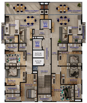 Imagem Apartamento com 3 Quartos à Venda, 111 m² em Balneário Perequê - Porto Belo Imagem Apartamento com 3 Quartos à Venda, 111 m² em Balneário Perequê - Porto Belo