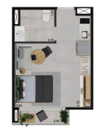 Imagem Apartamento à Venda, 24 m² em Brooklin Paulista - São Paulo