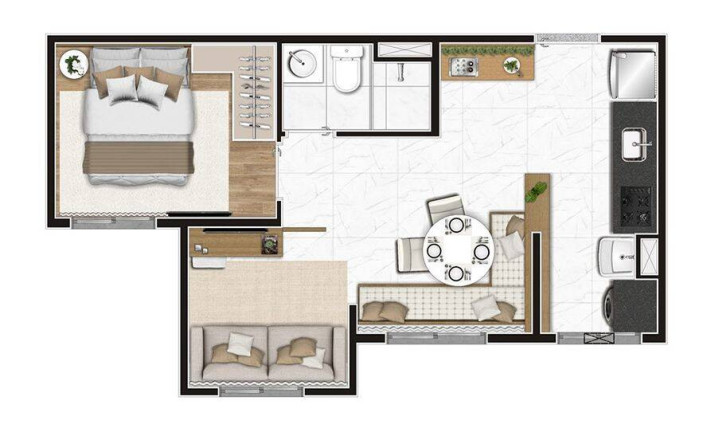 Imagem Apartamento com 2 Quartos à Venda, 37 m² em Parque Do Morumbi - São Paulo Imagem Apartamento com 2 Quartos à Venda, 37 m² em Parque Do Morumbi - São Paulo