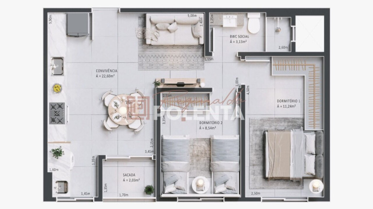 Imagem Apartamento com 3 Quartos à Venda, 73 m² em Centro - Cocal Do Sul