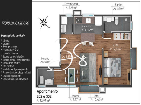 Imagem Apartamento com 1 Quarto à Venda, 55 m² em Dutra - Gramado Imagem Apartamento com 1 Quarto à Venda, 55 m² em Dutra - Gramado