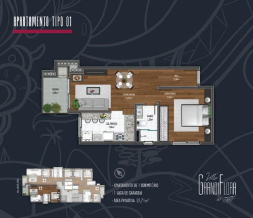 Imagem Apartamento com 1 Quarto à Venda, 52 m² em Centro - Canela Imagem Apartamento com 1 Quarto à Venda, 52 m² em Centro - Canela