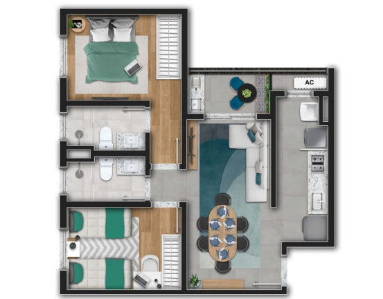 Imagem Apartamento com 2 Quartos à Venda, 83 m² em Centro - Sorocaba Imagem Apartamento com 2 Quartos à Venda, 83 m² em Centro - Sorocaba
