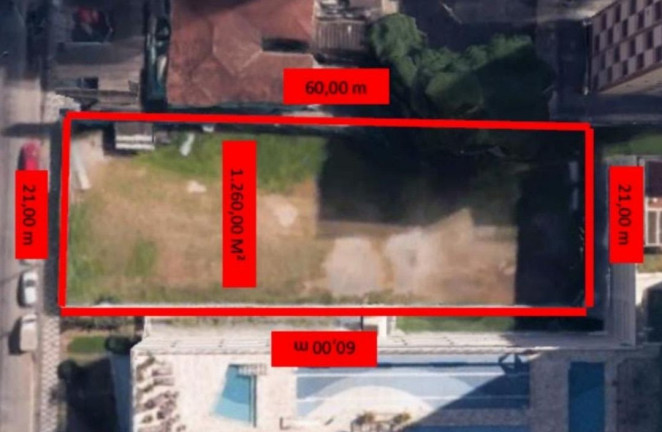Terreno à Venda, 1.260 m² em José Menino - Santos